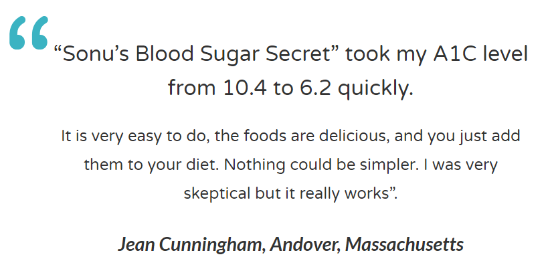 Sonu's Diabetes Secret Customer Reviews